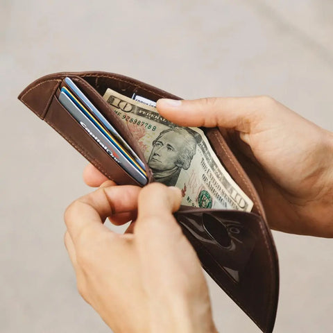 Minimalist Front Pocket Wallet – Slim Leather Design | Made in USA Rogue Industries  Wallet