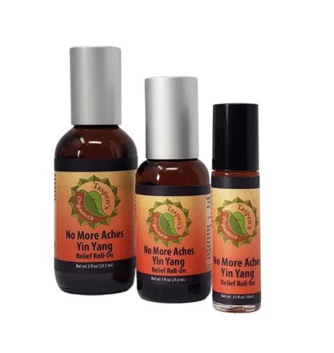 No More Aches Yin Yang Relief Roll-On – Soothing Pain Relief | Made in USA Taspen's Organics  Soothing Salves, Creams & Oils (2)