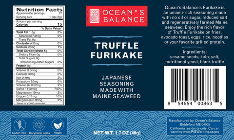 Ocean’s Balance Truffle Furikake – Gourmet Japanese Seasoning Blend 1.7 Oz | Made in USA Ocean's Balance  Furikake