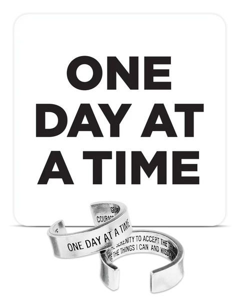 One Day at a Time Inspirational Serenity Prayer Ring – Handcrafted Uplifting Jewelry | Made in USA Whitney Howard Designs  InspireRings