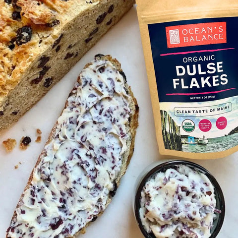 Organic Dulse Seaweed Flakes 4 oz – USDA Certified – Made in USA Ocean's Balance  Organic Seaweed