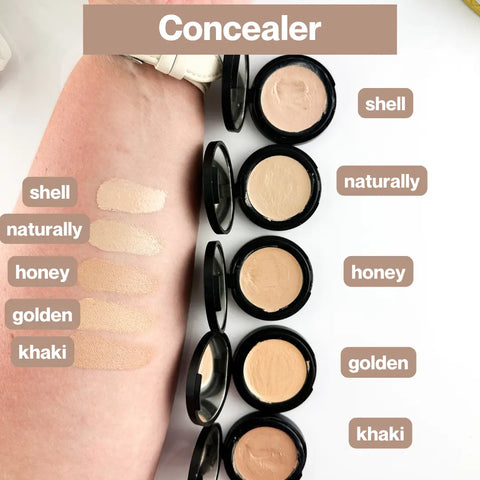 Organic Golden Cream Concealer – Lightweight Face Makeup Compact.18 oz | Vegan, Made in USA Taylor Made Organics  concealer