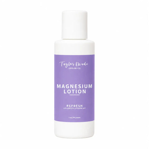 Organic Magnesium Lotion – Lavender Spearmint Scent – Hydrating Moisturizer | Made in USA Taylor Made Organics  Lotion & Moisturizer