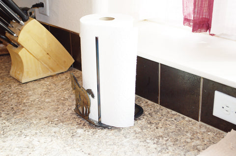 Rustic Horse Paper Towel Holder – Equestrian Kitchen Accessory | Handcrafted in USA Knights Home Decor  item