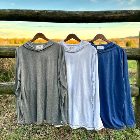 Men’s Cobalt Pullover Hoodie – Soft Recycled Fabric – Made in USA Wilson Lane Apparel  shirt