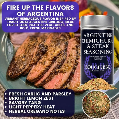 Premium Bougie BBQ Seasoning Set – 8 Artisanal XL Tins with Global Flavors | Made in USA Handcrafted Spice Collection Gustus Vitae  Collections & Gift Sets