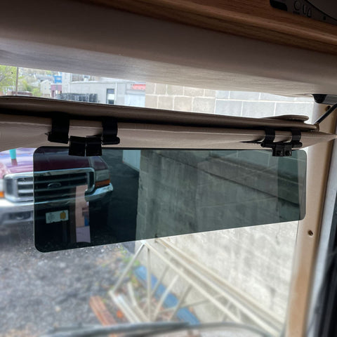Gray Polarized Sun Visor Extender for Trucks and RVs – Glare Protection – Made in USA Glare Guard  item