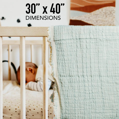 Reversible Muslin 100% Cotton Baby Blanket – Lightweight Breathable Swaddle Wrap | Made in USA Carolina Cottons  Throw Blankets