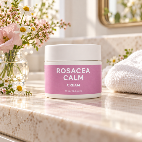 Organic Rosacea Face Moisturizer 1.5 oz – Soothing Turmeric & Calendula Cream | Handmade in USA Taylor Made Organics  face cream