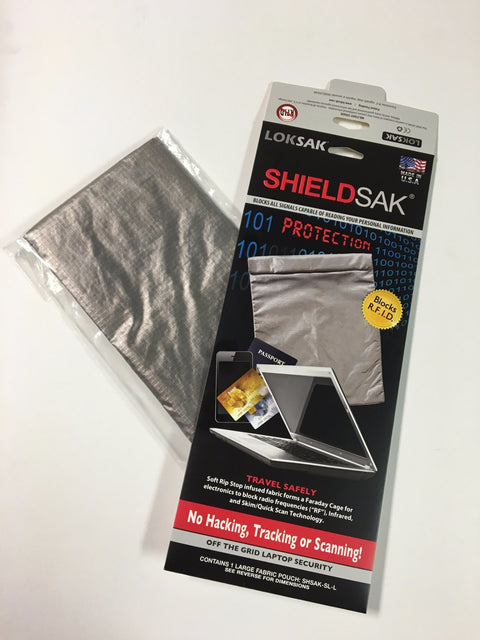 ShieldSak Laptop Security Pouch – Faraday Signal Blocking Bag | Made in USA LOKSAK 