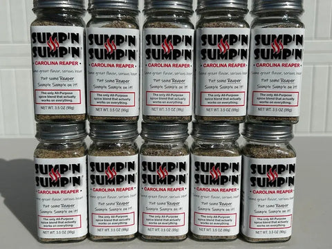 SUMP'N SUMP'N Carolina Reaper Seasoning Blend 3.5 Oz – All-Natural Vegan Spice Mix | Made in USA SUMP'N SUMP'N  Spice Blend