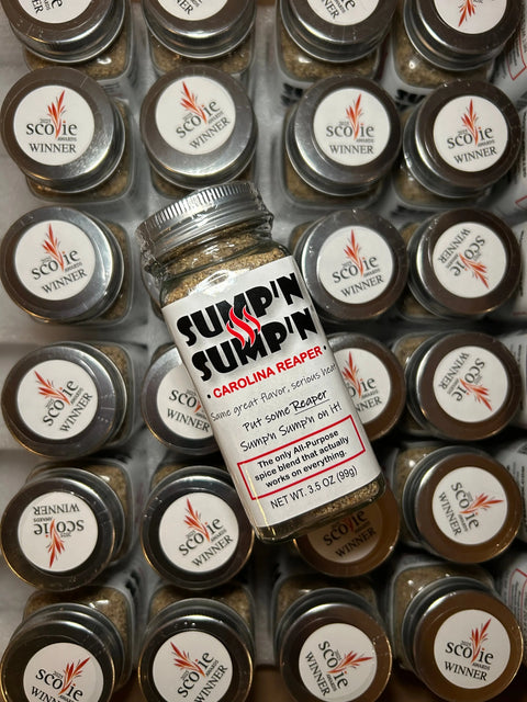 SUMP'N SUMP'N Carolina Reaper Seasoning Blend 3.5 Oz – All-Natural Vegan Spice Mix | Made in USA SUMP'N SUMP'N  Spice Blend