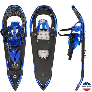 Sawtooth 27 Blue All-Terrain Snowshoes | Made in USA Crescent Moon  item