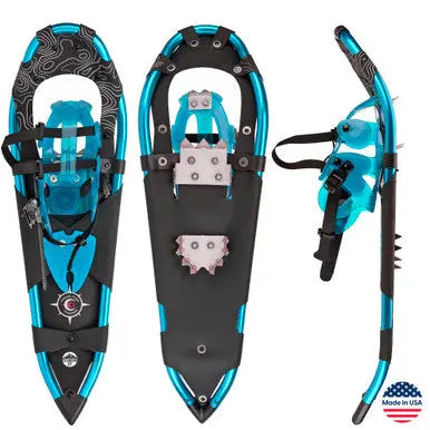 Sawtooth 27 Inch All-Terrain Snowshoes – Teal | Made in USA Crescent Moon  item