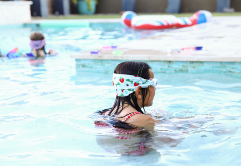 Strawberry Fields Swim Goggles With Tangle-Free Strap – Clear Lenses One Size Fits Kids to Adults | Assembled in USA Splash Place  Swim Goggles