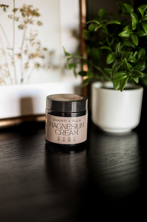 Magnesium Recovery Cream for Sleep, Stress & Sore Muscles | Hydrating & Calming | Lavender Infused | Made in USA Shanti + Tula  Bath & Body