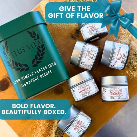 Signature Grilling Spice Gift Set – 6-Pack 4 oz Rubs Collection | All Natural Seasonings | Made in USA Gustus Vitae  Collections & Gift Sets