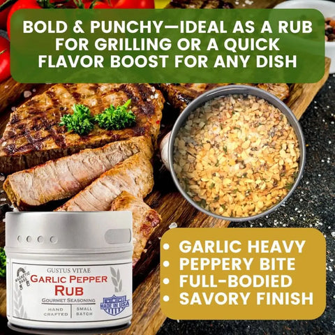 Signature Grilling Spice Gift Set – 6-Pack 4 oz Rubs Collection | All Natural Seasonings | Made in USA Gustus Vitae  Collections & Gift Sets