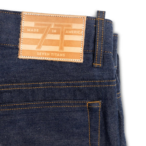 Slim Fit Raw Selvedge Jeans 12.5oz Broken Twill – Made in USA Seven Titans  Jeans