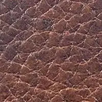 Close-up of a brown textured surface, likely genuine leather from the Rogue Industries Portland Card Case, showing small, irregular raised lines and shapes.
