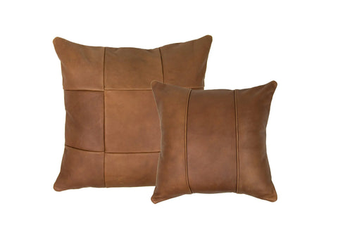 Small Full-Grain Leather Throw Pillow – Handcrafted Accent | Made in USA Urban Southern 