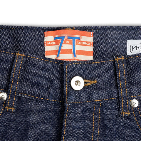 Straight Fit Raw Selvedge Jeans 12.5oz Denim – Proximity Manufacturing | Made in USA Seven Titans  Jeans