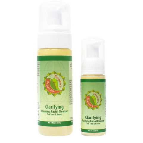 Taspen Organics Clarifying Foaming Facial Cleanser 6oz – Tea Tree Neem | Made in USA Taspen's Organics  Facial Care