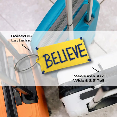 Ted Lasso Believe Keychain – 3D Printed Magnet – Made in USA Chatelet Manufacturing 