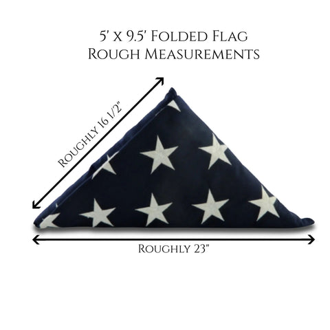 USAF Oak Burial Flag Display Case – 5x9.5 Ft American Flag Holder | Made in USA Legacies of America Woodworking Company  Flag Display Case