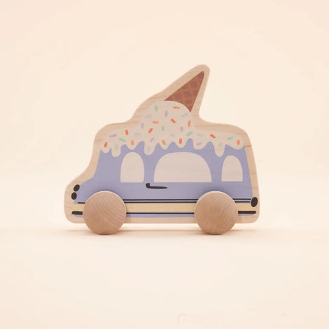 Uncle Goose Auto Roller Wooden Ice Cream Truck Toy – 4.5 Inch Play Vehicle for Toddlers | Made in USA Uncle Goose  Rollers