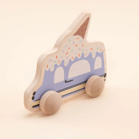 Uncle Goose Auto Roller Wooden Ice Cream Truck Toy – 4.5 Inch Play Vehicle for Toddlers | Made in USA Uncle Goose  Rollers
