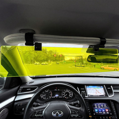 Polarized Yellow Visor Extender – Night Driving Glare Reducer | Made in USA Glare Guard  item