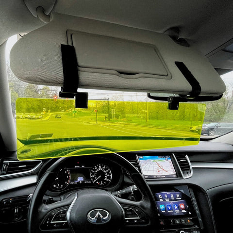 Polarized Yellow Visor Extender – Night Driving Glare Reducer | Made in USA Glare Guard  item