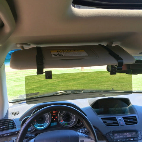 Gray Polarized Car Visor Extender 14 Inch – Anti Glare Sun Shield | Made in USA Glare Guard  item