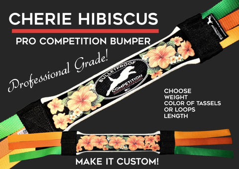 Weighted Dock Diving Bumper Tug – Competition Series Floral Design | Made in USA Bulletproof Pet Products Inc  DOCK TUG