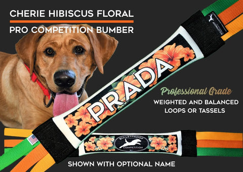 Weighted Dock Diving Bumper Tug – Competition Series Floral Design | Made in USA Bulletproof Pet Products Inc  DOCK TUG