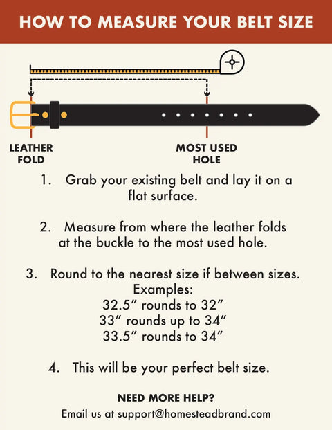 Women's Full Grain Latigo Leather Belt 1 Inch – Durable Stylish Accessory | Made in USA Homestead Brand  Belt