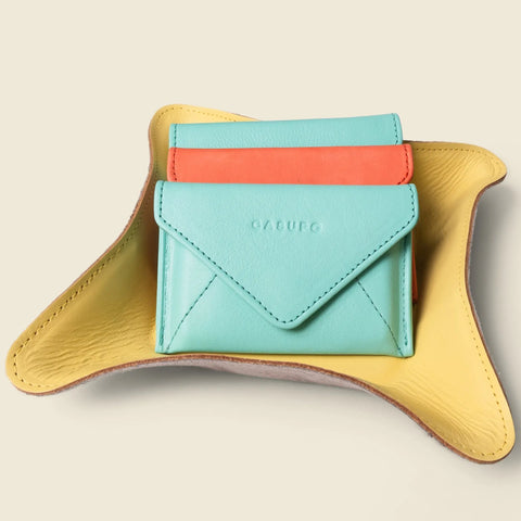 Yellow Leather Travel Valet Tray 8 Inch – Full Grain | Handmade in USA CASUPO  Small Leather Goods