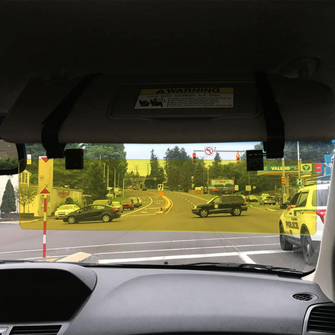 Yellow Polarized Car Visor Extender – Anti-Glare Night Driving Shield | Made in USA Glare Guard  item