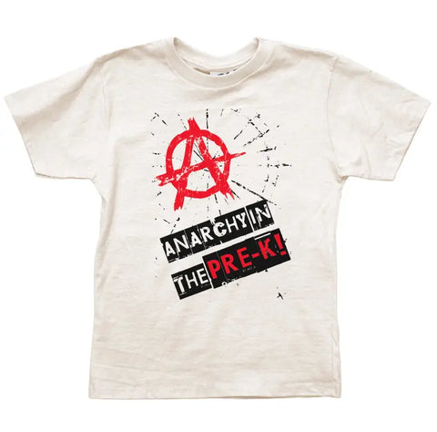 Youth Organic Cotton Graphic Tee – Anarchy in the Pre-K Design | Made in USA Spiritex | Sustainable Apparel  Graphic Youth Tees