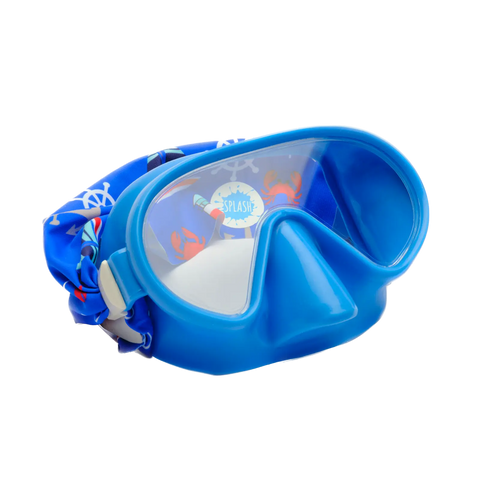 Youth Swim Mask With Anchor Sailboat Print – Anti-Fog Blue Frame Goggles For Kids 4-8 | Assembled In USA Splash Place  Youth Swim Mask