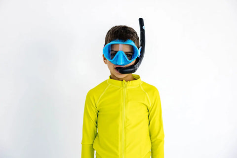 Youth Swim Mask With Anchor Sailboat Print – Anti-Fog Blue Frame Goggles For Kids 4-8 | Assembled In USA Splash Place  Youth Swim Mask