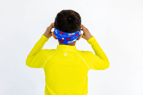 Youth Swim Mask With Anchor Sailboat Print – Anti-Fog Blue Frame Goggles For Kids 4-8 | Assembled In USA Splash Place  Youth Swim Mask