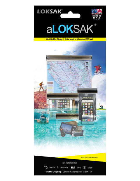 ALOKSAK Waterproof Medium Multi Pack – 4 Assorted Sizes | Made in USA LOKSAK  Purchase