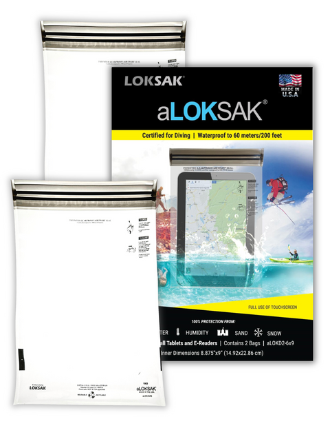 ALOKSAK Waterproof Element Proof Bag 6x9 Inch – 2 Pack | Made in USA LOKSAK  Purchase