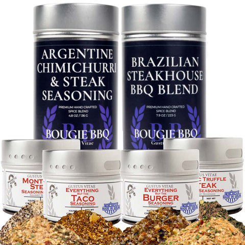 Gustus Vitae Steak Seasoning 6 Pack Collection – Gourmet Rubs for Beef | Made in USA Gustus Vitae  Collections & Gift Sets