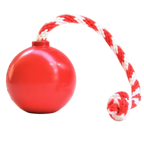 USA-K9 Cherry Bomb Durable Rubber Dog Chew Toy – Treat Dispenser Tug Toy | Made in USA SodaPup  Rubber Dog Toys