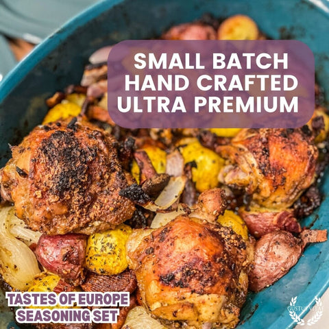 Artisanal European Spice Blend Set – Six Pack Gourmet Seasonings | Made in USA Gustus Vitae  Collections & Gift Sets