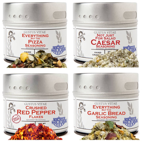 Artisanal Pizza Night Spice Set – Gourmet Seasoning Collection | Made in USA Gustus Vitae  Collections & Gift Sets