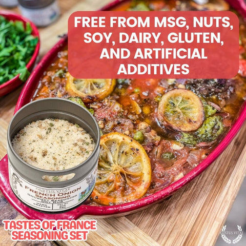 Artisanal French Seasoning Gift Set – Six Pack Gourmet Spice Blends | Made in USA Gustus Vitae  Collections & Gift Sets